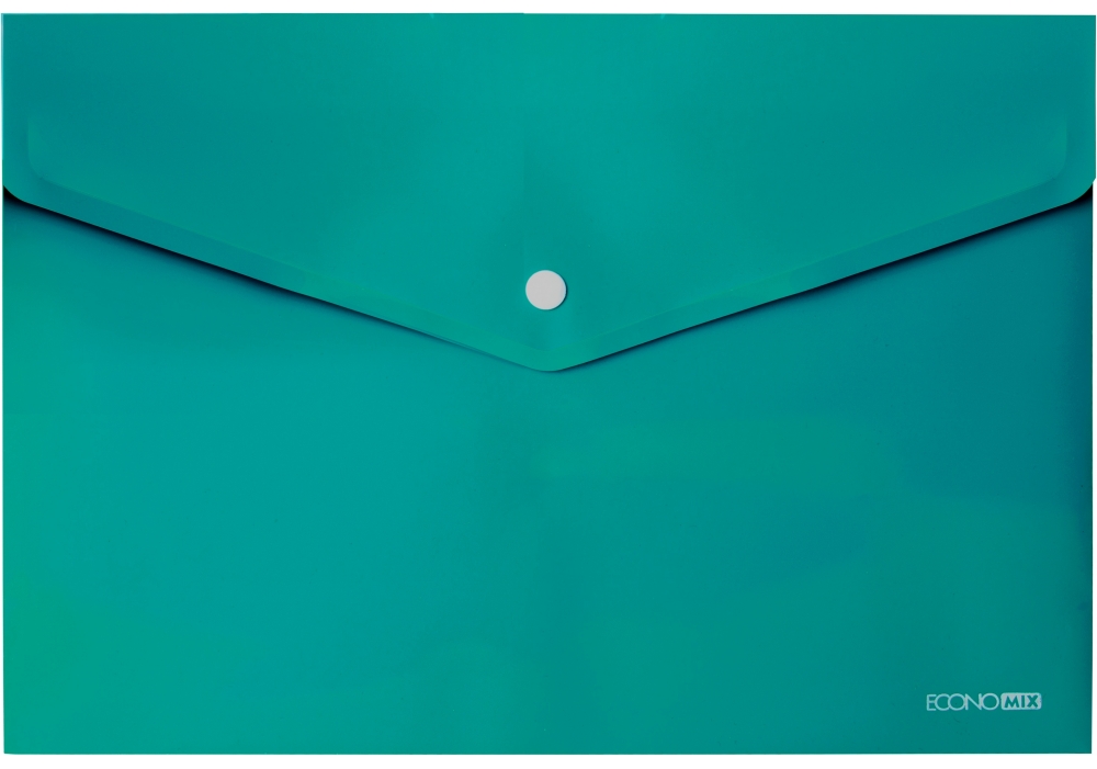 Папка на кнопці ECONOMIX А4, бірюзова (E31301-21)